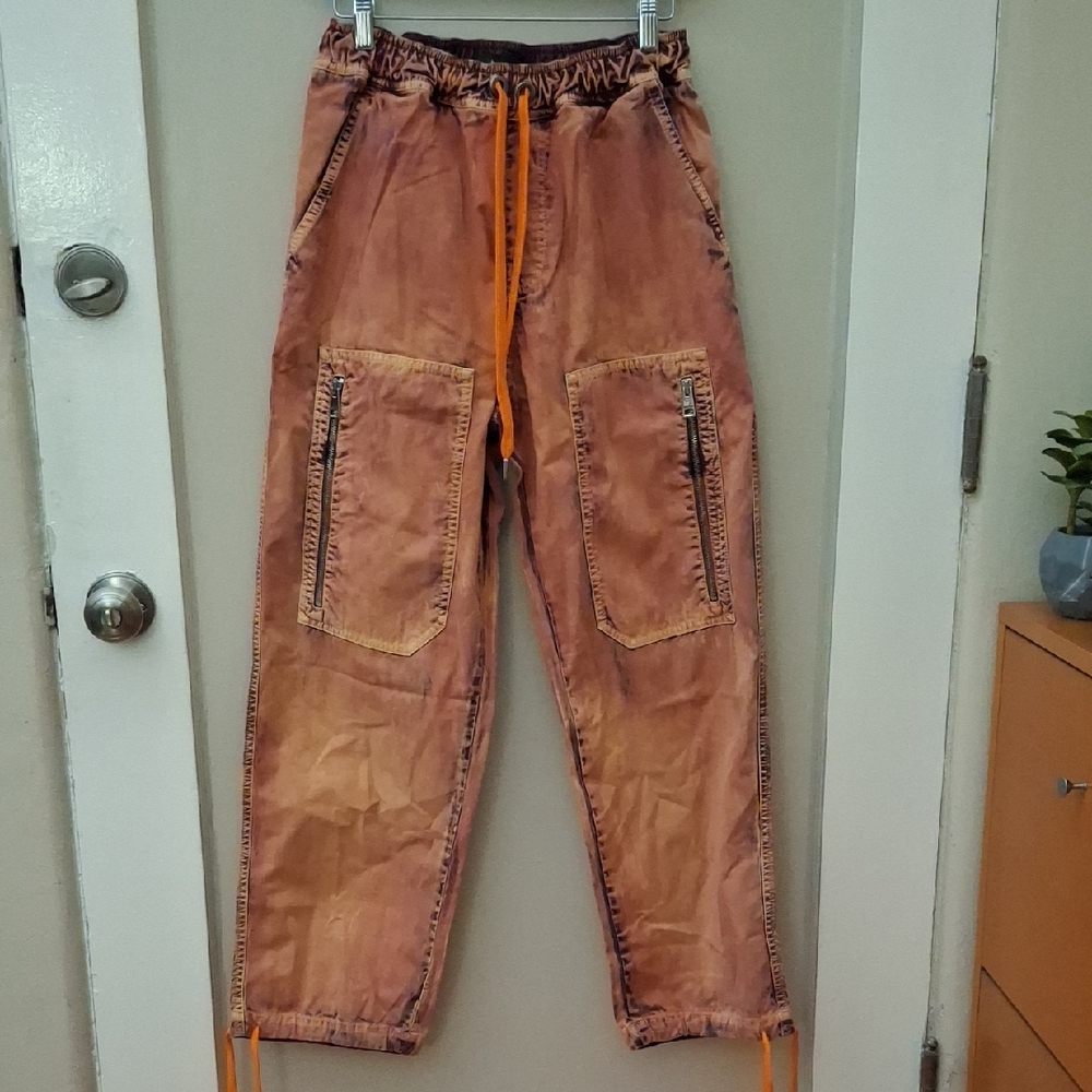 Just Cavalli Rust Orange Cargo Pants